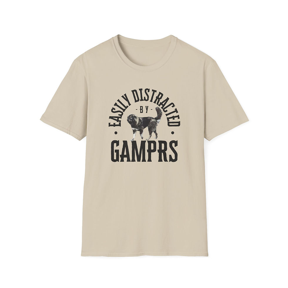 Thumbnail: Unisex Softstyle T-Shirt - Distracted By Gamprs