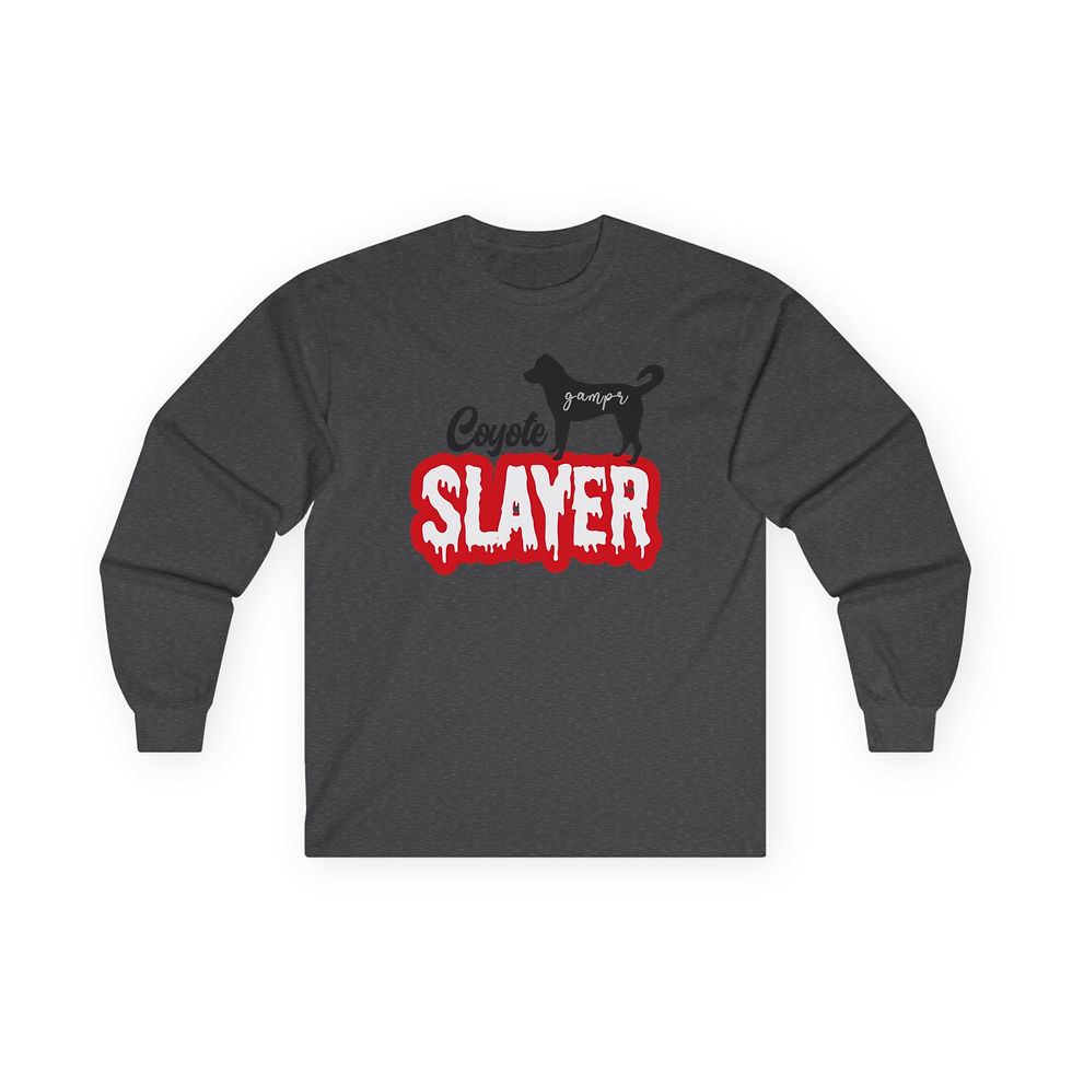 Thumbnail: Unisex Long Sleeve T-Shirt - Gampr Coyote Slayer
