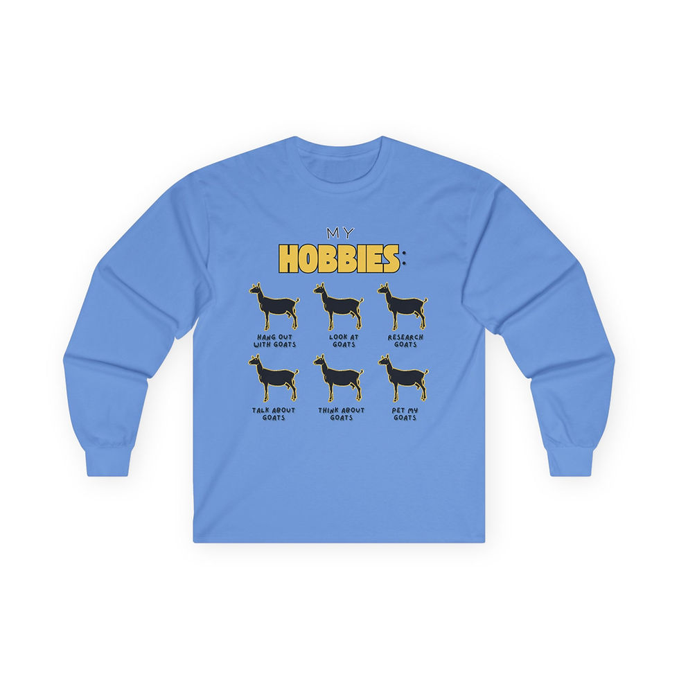 Thumbnail: Unisex Long Sleeve T-Shirt -  Dairy Goats Are My Hobby