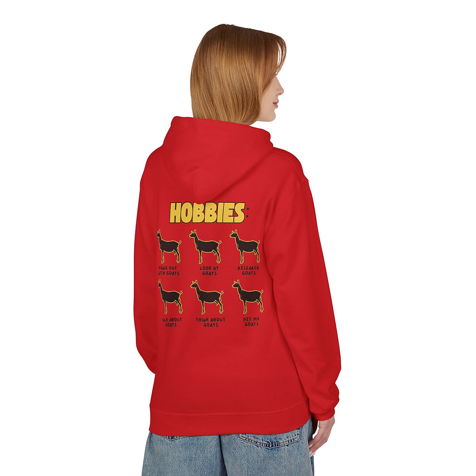 Thumbnail: Unisex Softstyle Fleece Hoodie- Dairy Goats Are My Hobby
