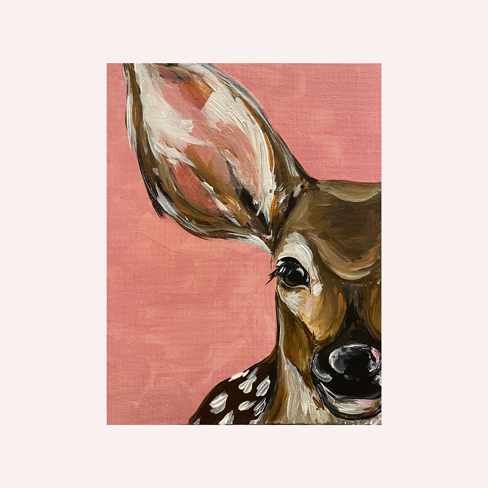 Deer @ Paint Away Art Studio, BYOB, Manchester