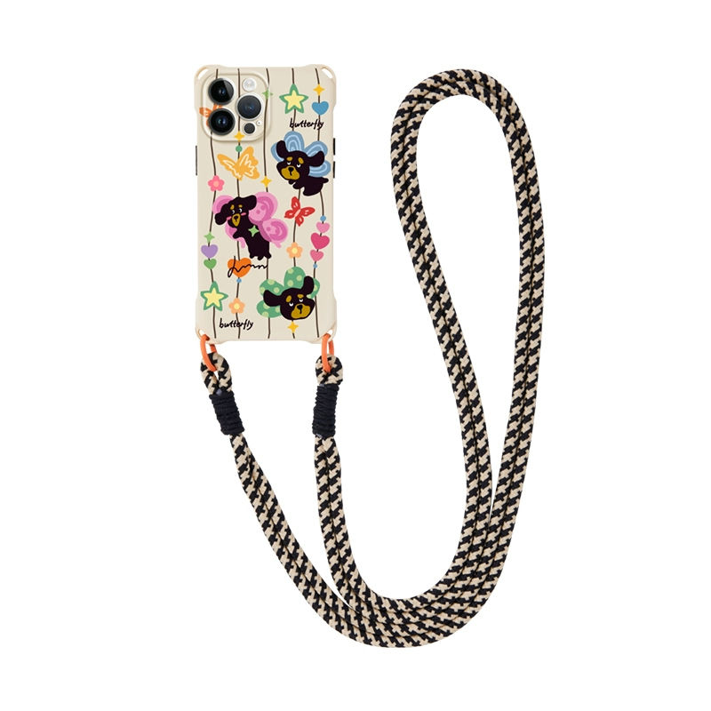 Thumbnail: Puppy in Flowers Iphone case