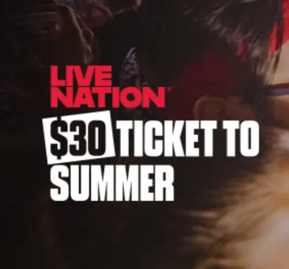Live Nation $30 Ticket To Summer Concert Week