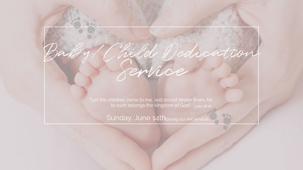 Baby Child Dedication Service