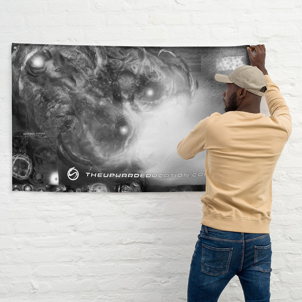 Glued On - BW - Promotional Flag