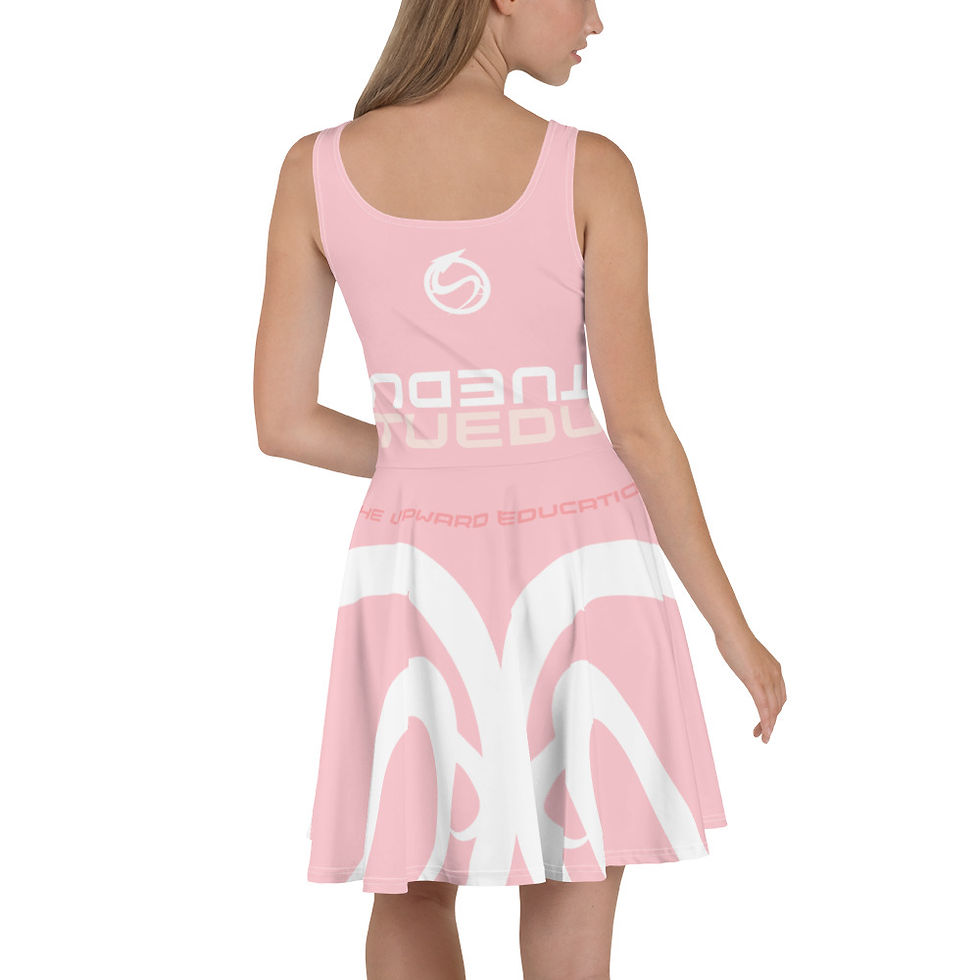 Thumbnail: TUEDU - LOGO'd - LIGHT PINK - Skater Dress