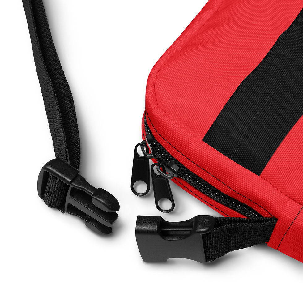 Thumbnail: TUEDU - Logo'd - RED - Utility crossbody bag