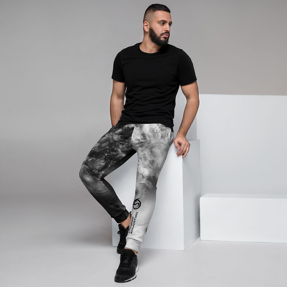Thumbnail: Glued On - DUAL NATURE - B & W - Men's Joggers