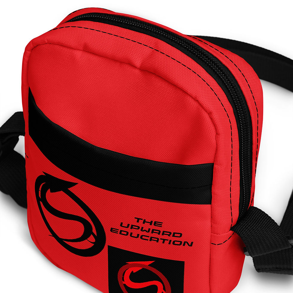 Thumbnail: TUEDU - Logo'd - RED - Utility crossbody bag