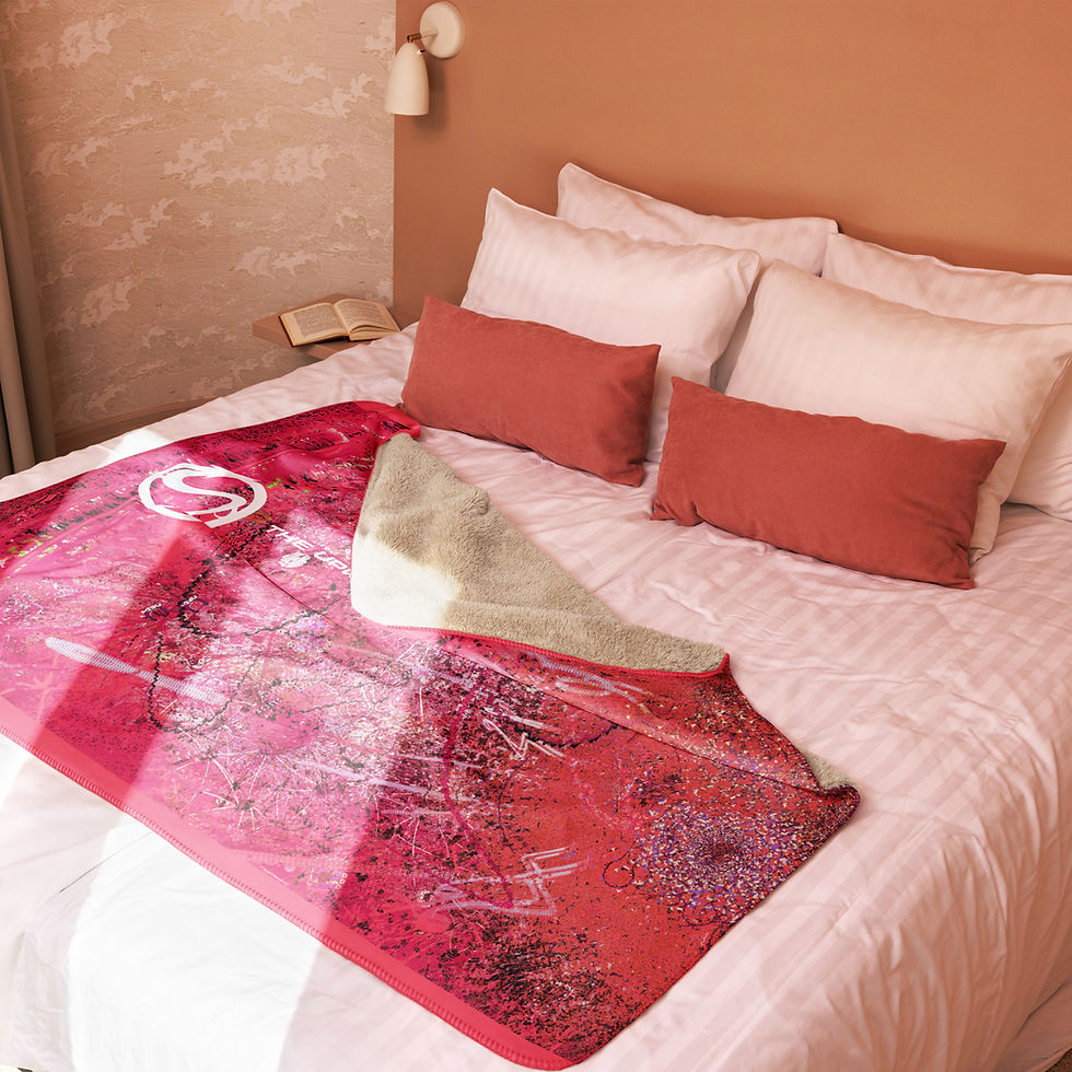 Thumbnail: Nucleolar - ROSE PINK PARADE - Sherpa blanket