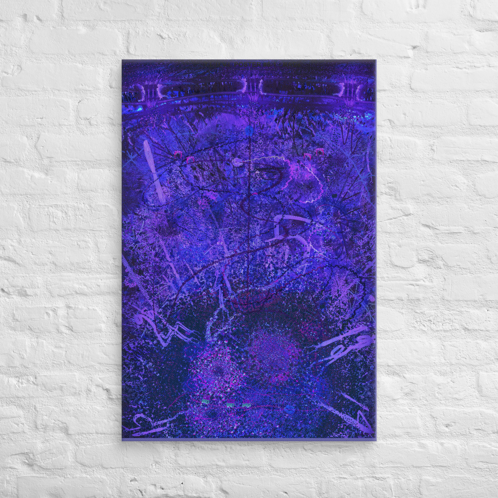 NUCLEOLAR - NEON INDIGO - Canvas