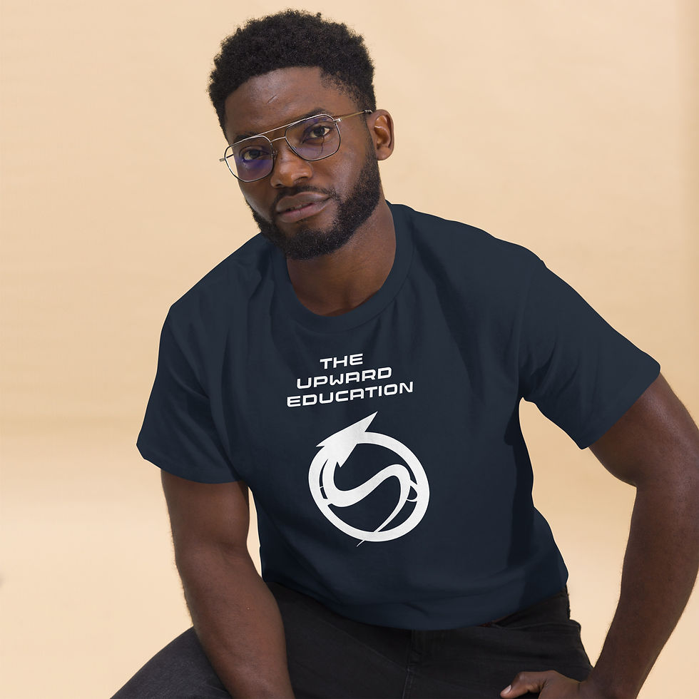 Thumbnail: LOGO - Upfordable - Light on Dark - Men's classic tee
