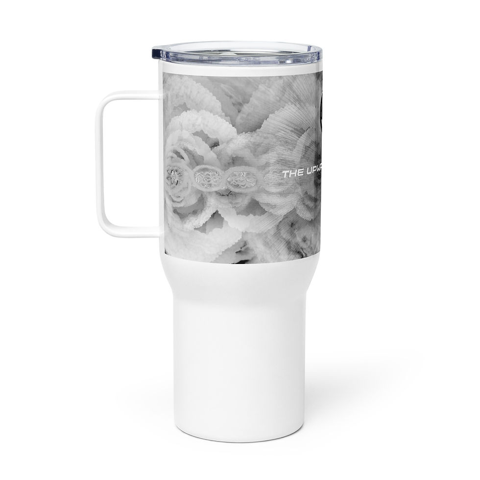 Thumbnail: Meson - WHITEOUT - Travel mug with a handle
