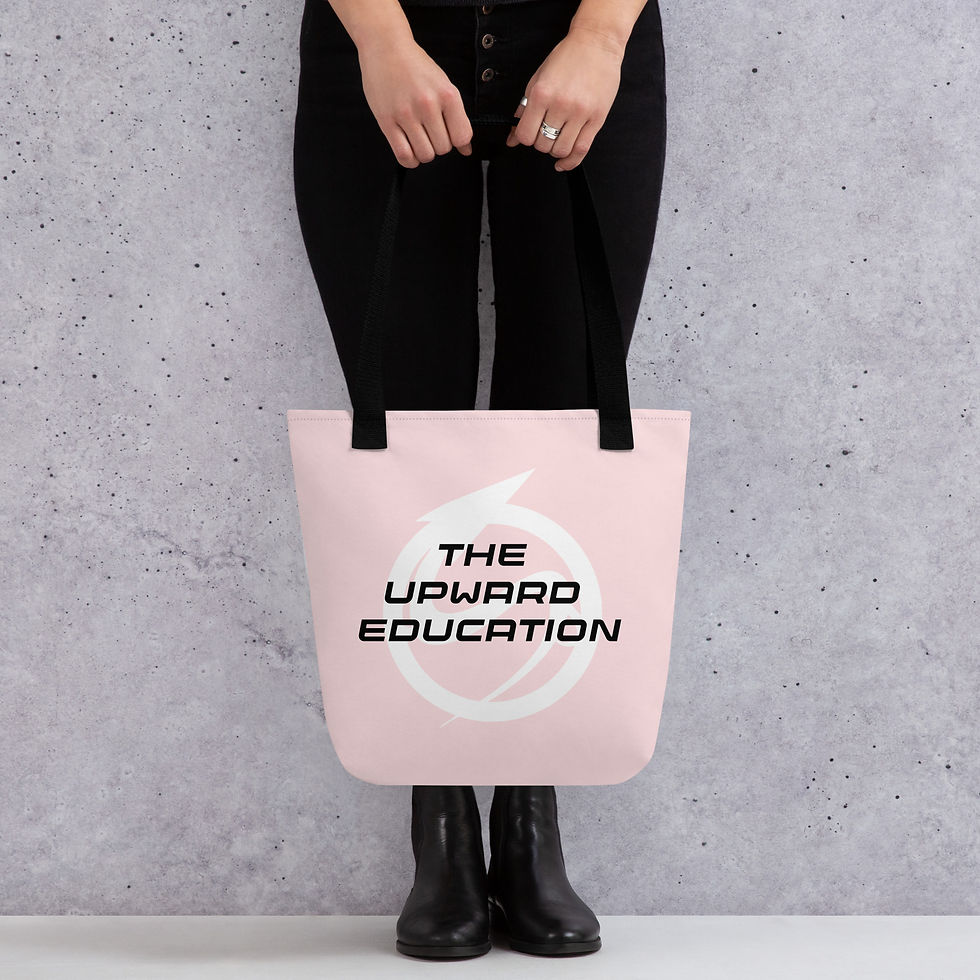 Thumbnail: TUEDU - Logo - Pale Pink - Tote bag