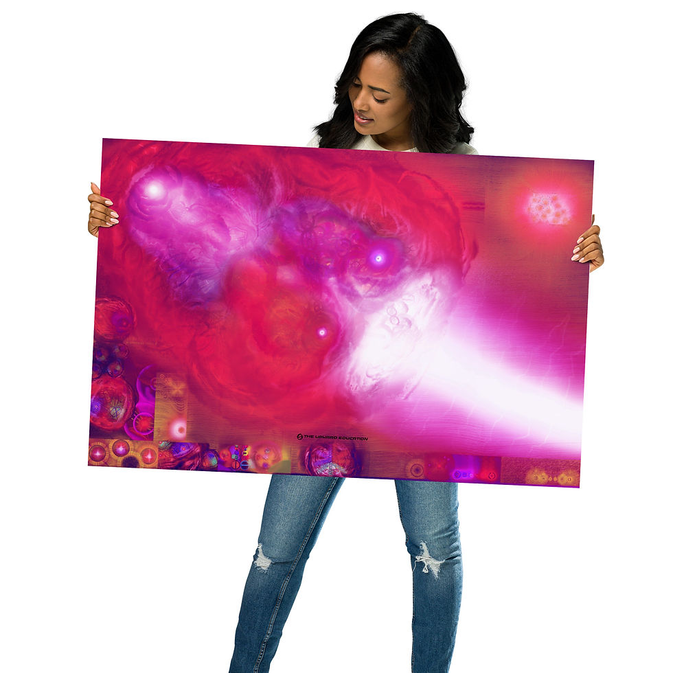 Glued On - HOT PANK - 24 x 36" - Photo paper poster
