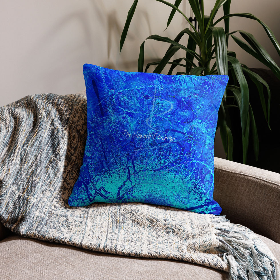 Thumbnail: Nucleolar - HOT BLUE ICE - Premium Pillow Case