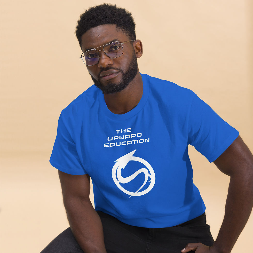 Thumbnail: LOGO - Upfordable - Light on Dark - Men's classic tee