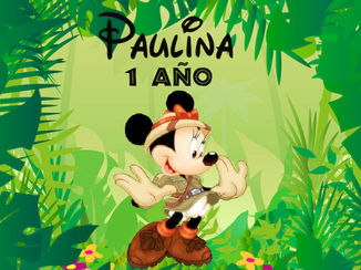 Banner Fiesta Minnie Mouse Safari