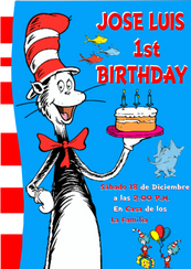 The Cat in the Hat invitación