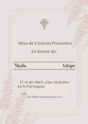 Misa Invitación