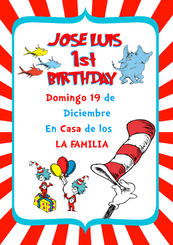 The Cat in the Hat invitación