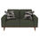 Thumbnail: Forest Green Mid-Century Loveseat