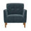 Thumbnail: Navy Tufted Chenille Accent Chair