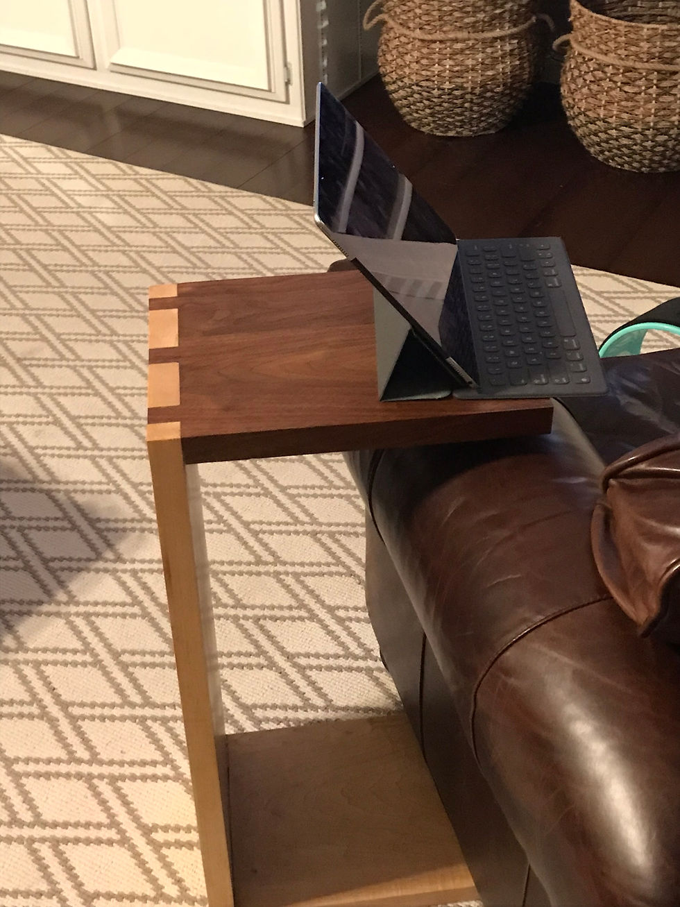 Walnut and Maple C-Table