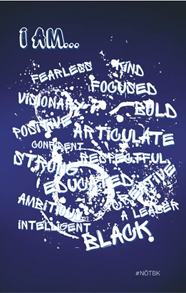 I Am… Graffiti Notebook - Blue