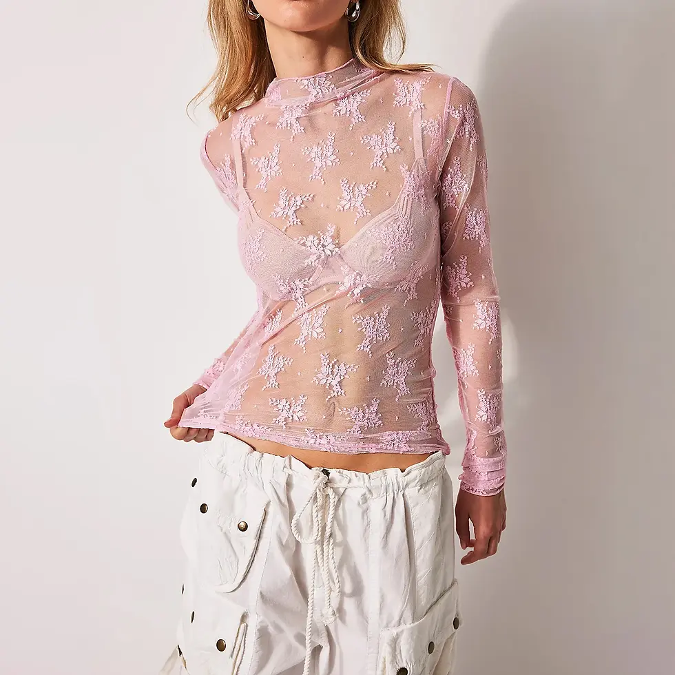 Thumbnail: The Soho Floral Lace Layering Top