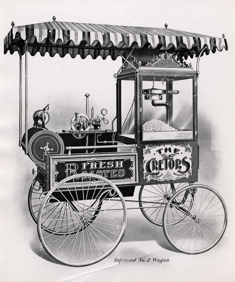 la première machine à pop corn