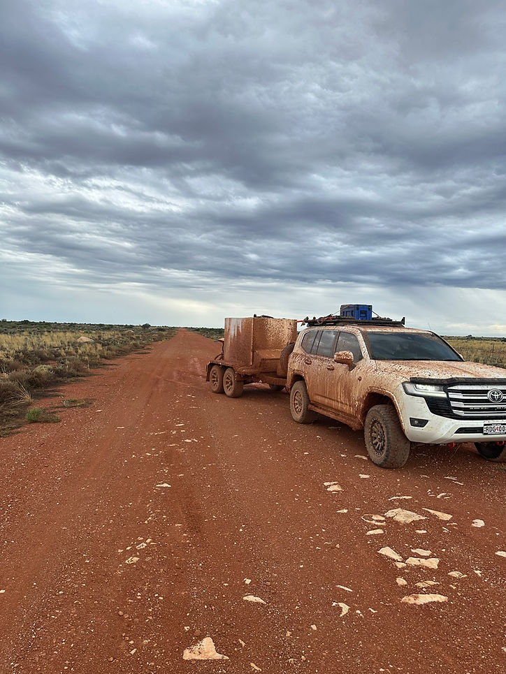 RedDirt Diesel Fuel Trailer with bunded tank and heavy-duty construction for worksites