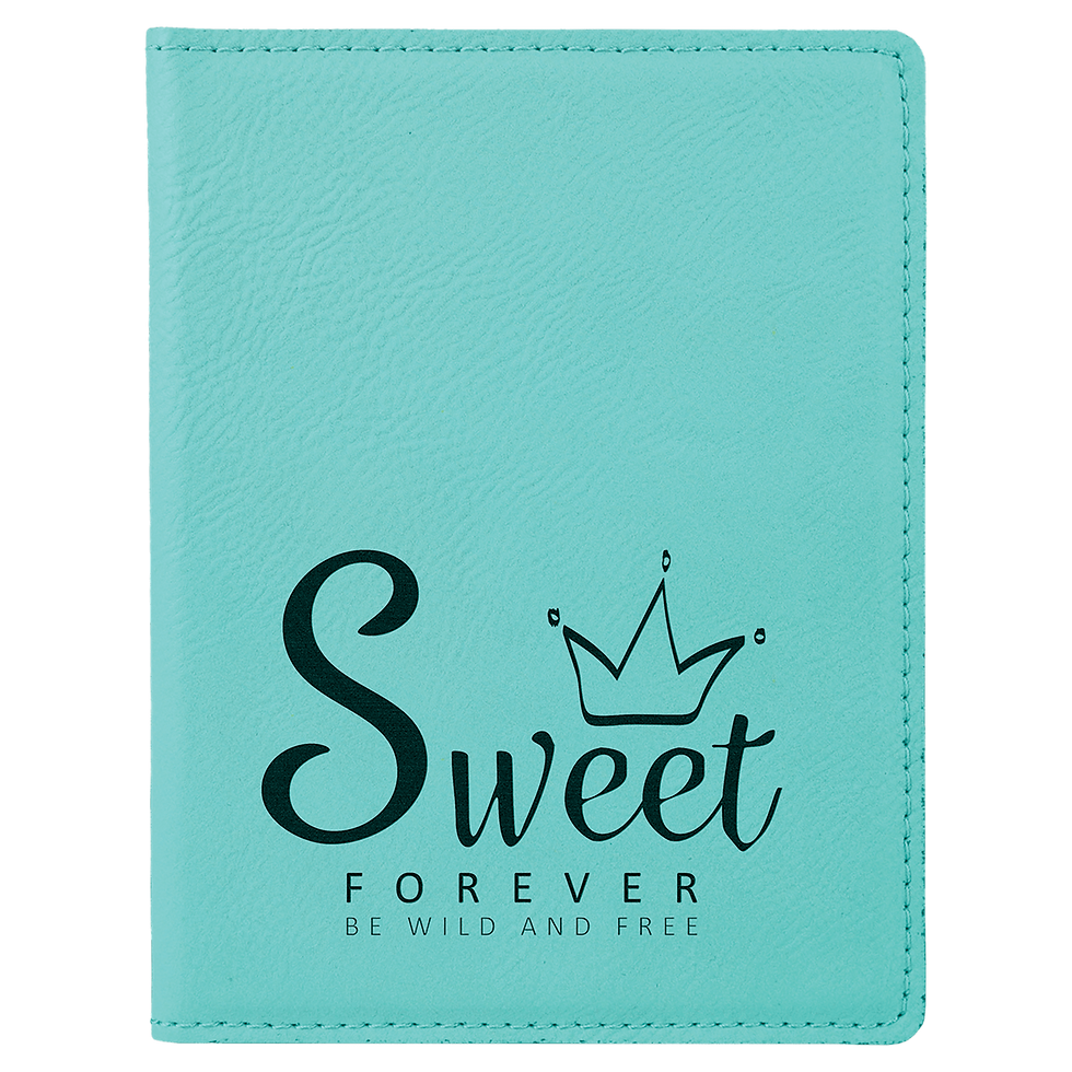 Thumbnail: laser engraved leatherette passport holders