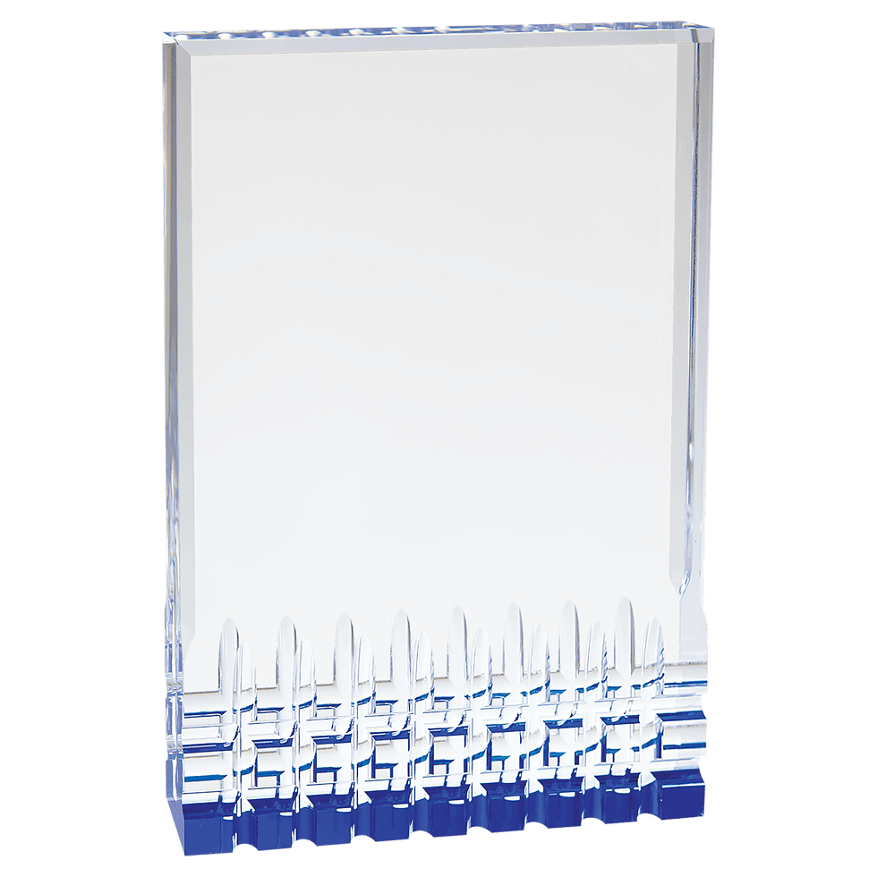 Thumbnail: Blue Mirage Acrylic Freestanding Award Self Standing