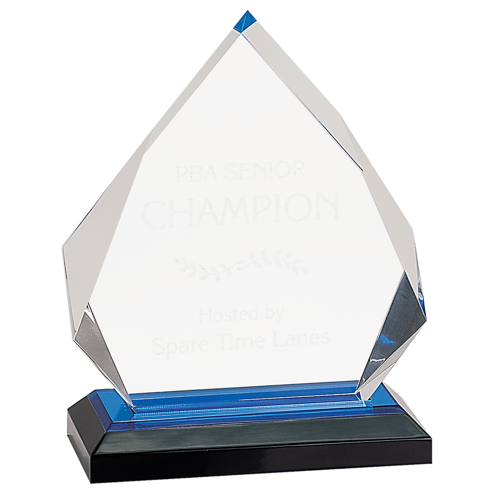 Thumbnail: Airflyte® Blue Diamond Impress Series W/Blue Accent Acrylic Awards