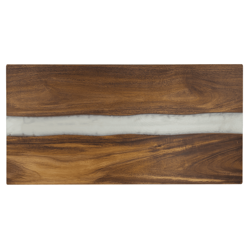 Thumbnail: Acacia with White Pearl Resin Serving Boards