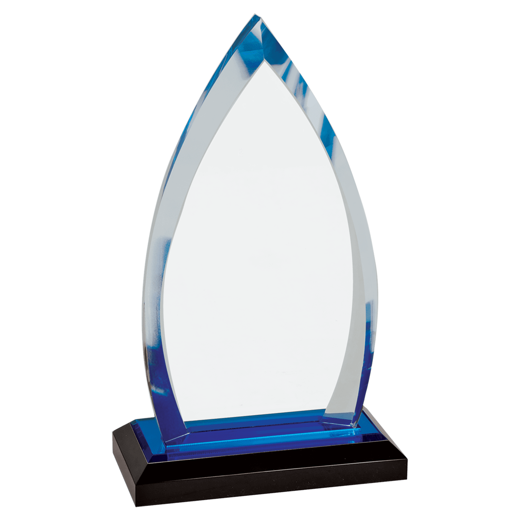 Airflyte Blue Oval Impress Series W/Blue Accent Acrylic Awards
