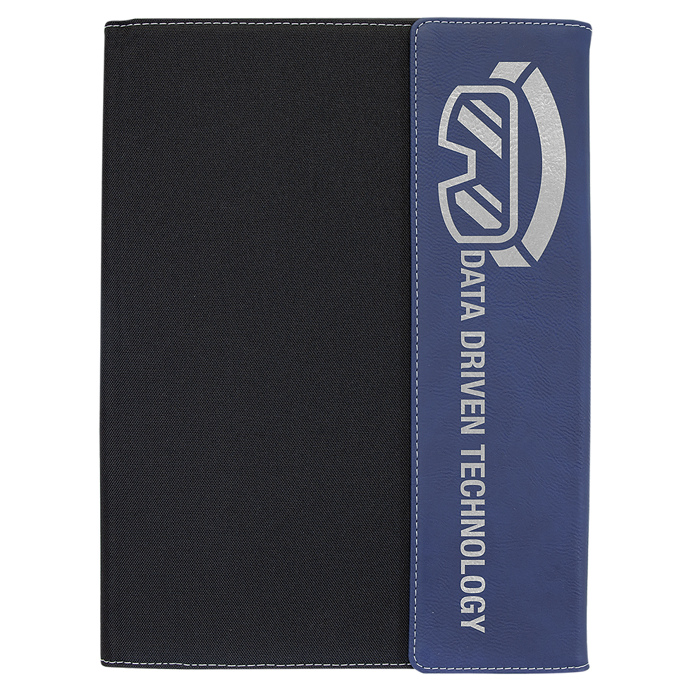 Thumbnail: laser engraved leatherette portfolio