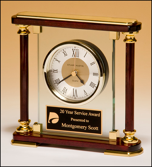 Airflyte Stuart Austin Piano Finished Pillar Clock #BC956