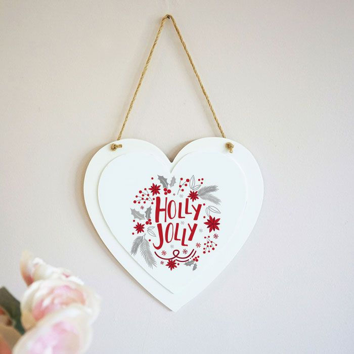 Thumbnail: Wood Hanging Heart with Sublimated Insert