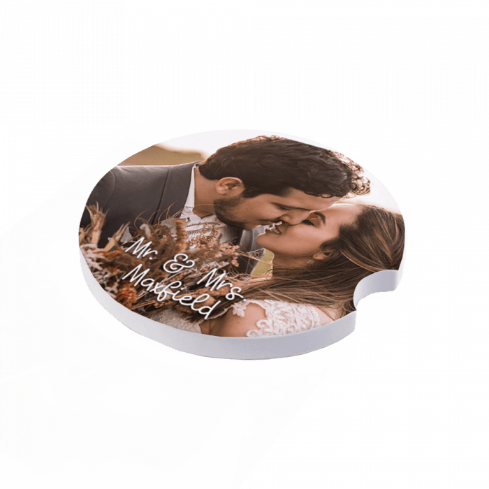 Sublimated Round Ceramic Car Coasters