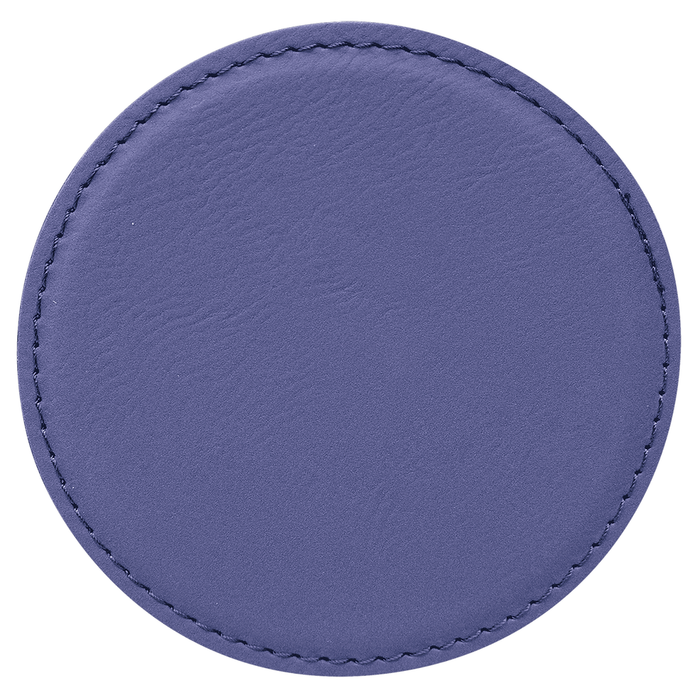 Thumbnail: Laserable Leatherette Round Coaster