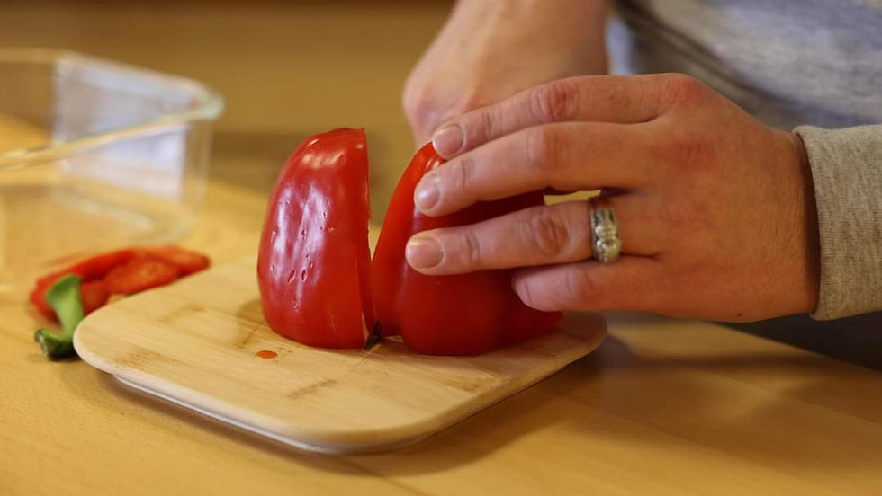 Thumbnail: Glass Food Containers W/Bamboo Lids - Square