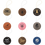 Thumbnail: 2 Sided Leatherette Ball Ornament