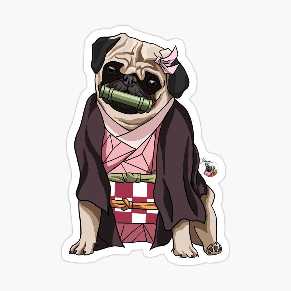 Vinyl sticker - NezuPug