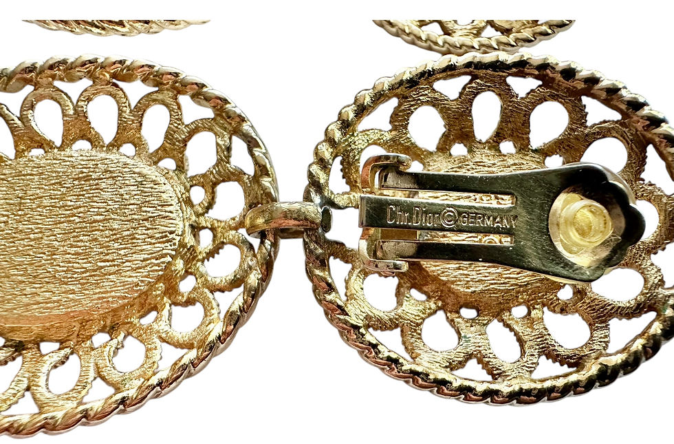 Christian Dior Modeschmuck Ohrschmuck