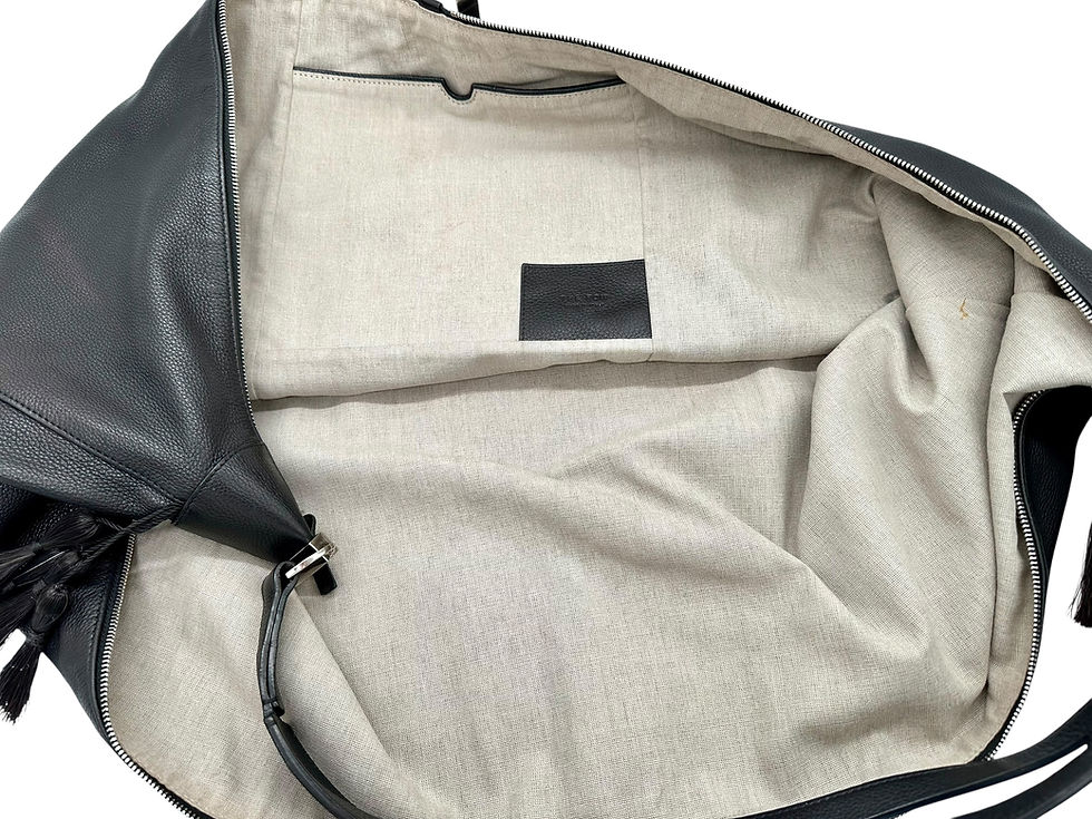 The Row Tasche Leder schwarz
