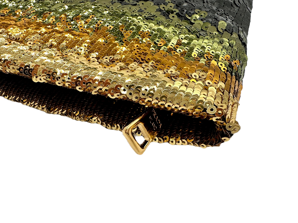 Miniature : Prada Tasche Pailletten gold