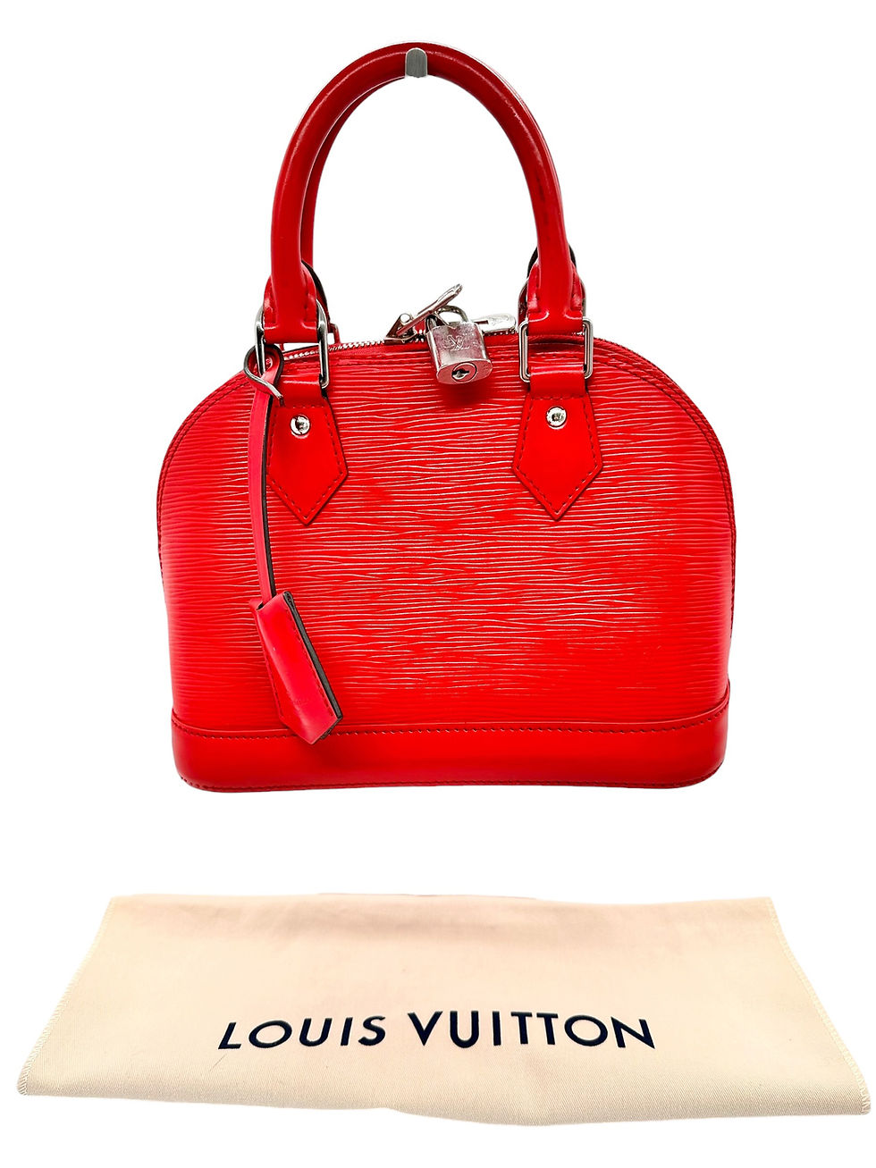Miniaturbild: Louis Vuitton Alma BB Epi Leder rot