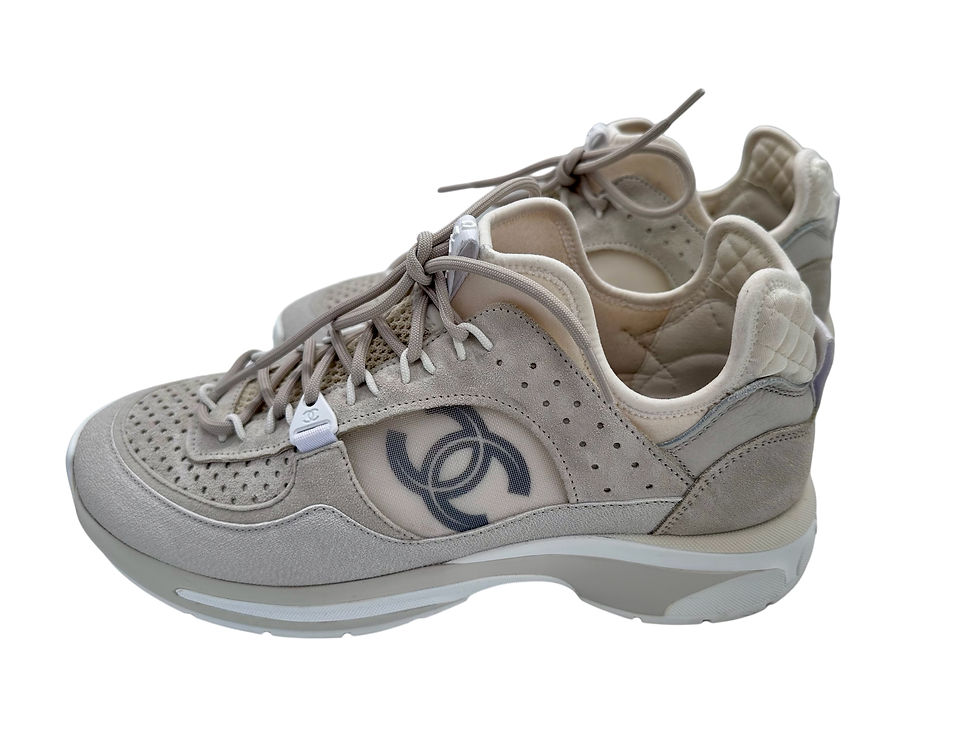 Miniaturbild: Chanel Sneaker beige Leder